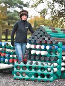 Porte-barre d'obstacles de CSO