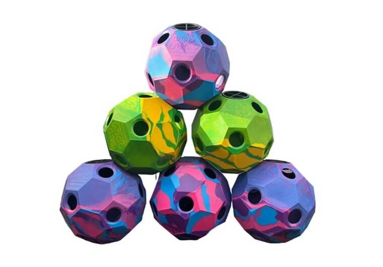 Balles à foin multicolores