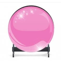 Photo produit Soubassement rond motif bille rose