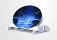 Photo produit Soubassement ovale sur pieds poistion oblique motif splash