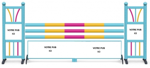 Obstacle CSO publicitaire personnalisé N°1