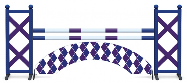 Obstacle de CSO complet Arche Arlequin