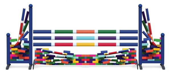 Obstacle de CSO complet Colourfull