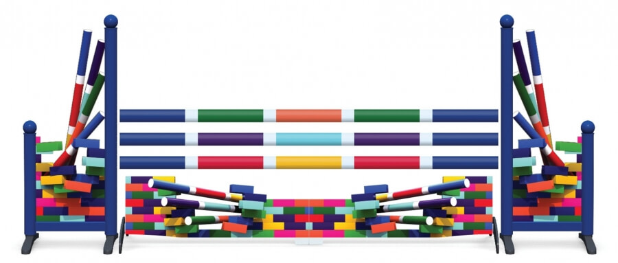 Obstacle de CSO complet Colourfull