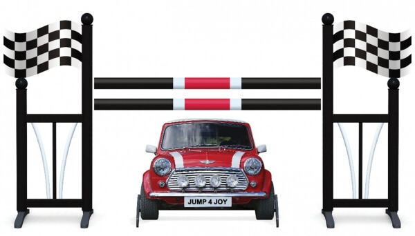 Obstacle de CSO complet Mini et chandeliers drapeaux