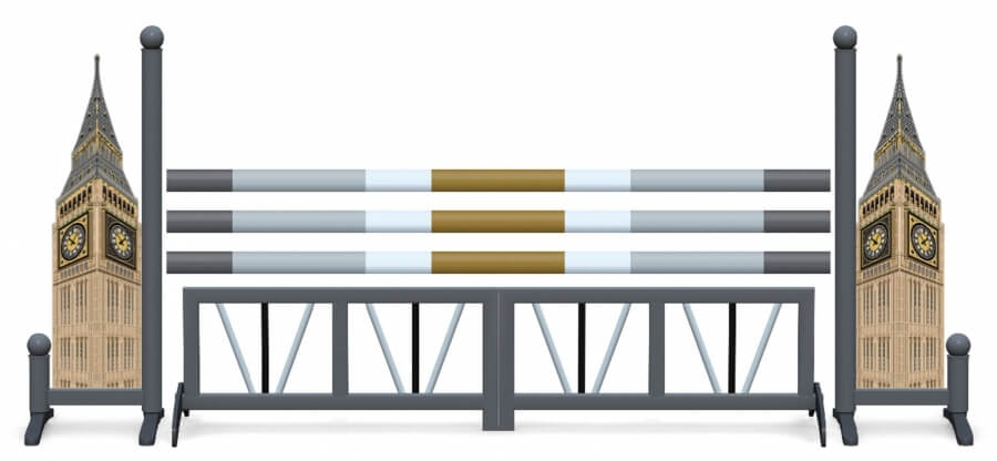 Obstacle de CSO complet Big Ben et echelle