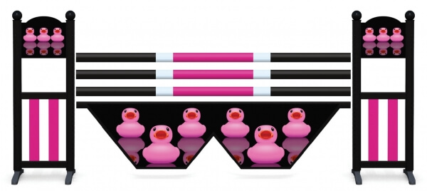 Obstacle de CSOcomplet Canards rose et W