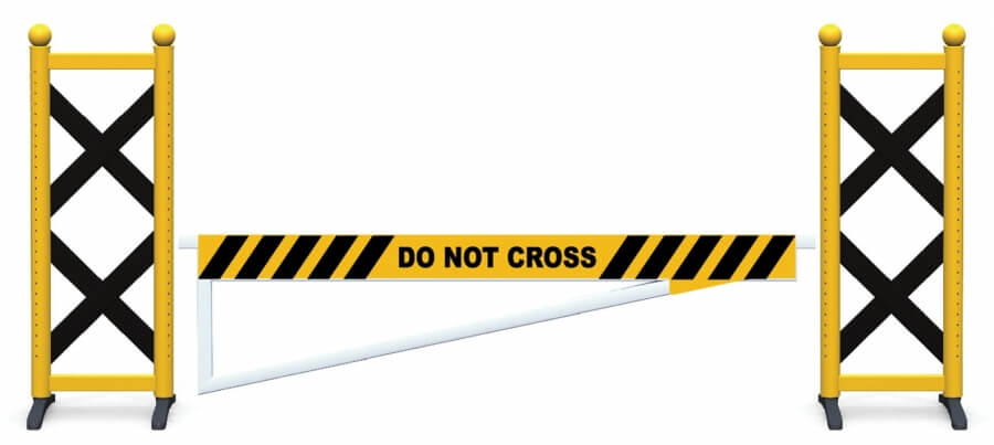Obstacle de CSO palanque Do Not cross
