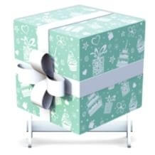 Photo produit Cadeau bleu ciel