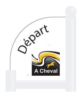 Photo produit Chandelier départ blanc avec logo