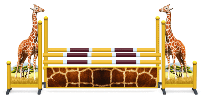 Obstacle de CSO complet Girafe