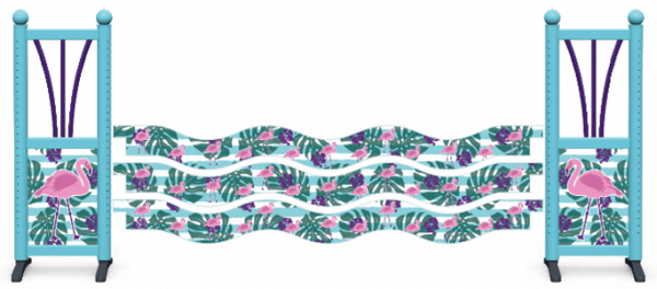 Obstacle complet CSO Flamant Rose
