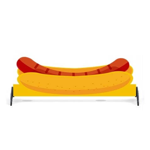 Soubassement Hot Dog