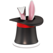 Soubassement chapeau de magicien