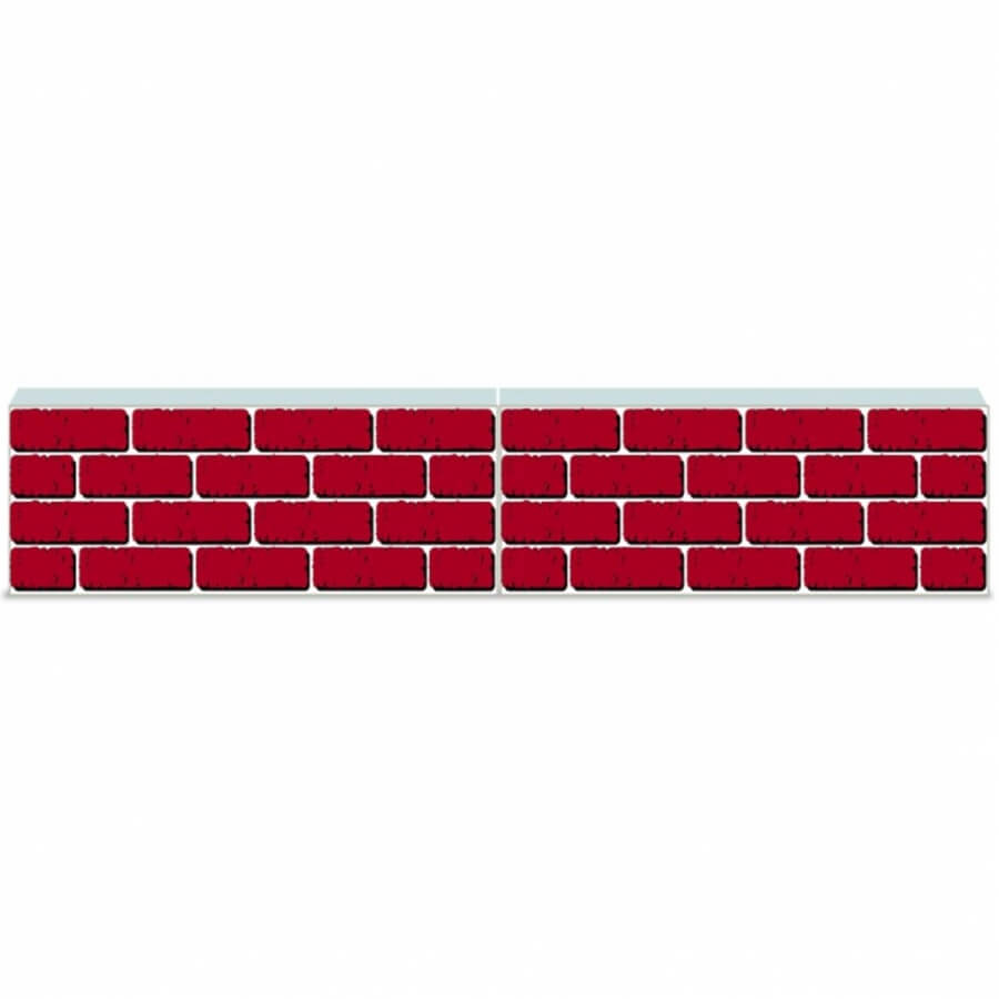 Photo produit Mur motif briques rustiques soubassement obstacle de CSO